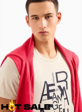 T-Shirt Men Beige Armani Exchange M Camiseta